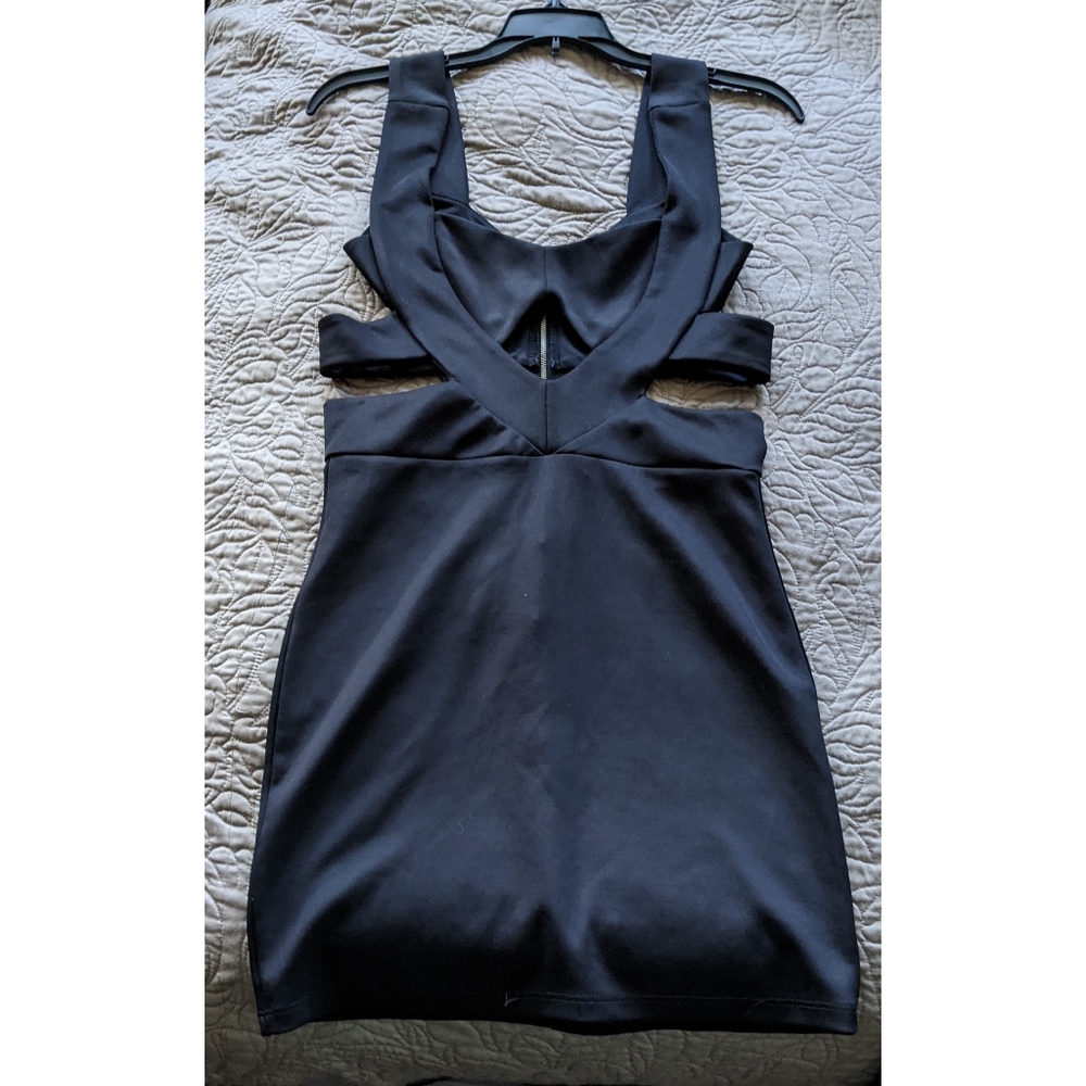 Trac Black Cut Out Mini Dress